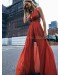 Free People Terra Cotta Athea Drape Maxi